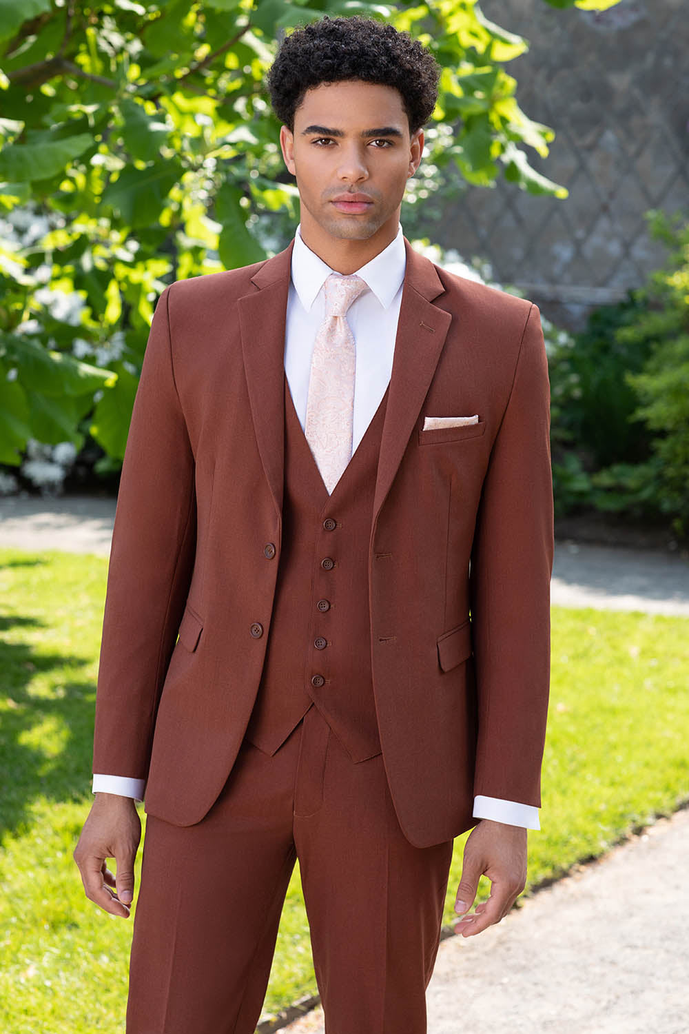 Mark of Distinction "Metro" Rust Suit Jacket (Separates)