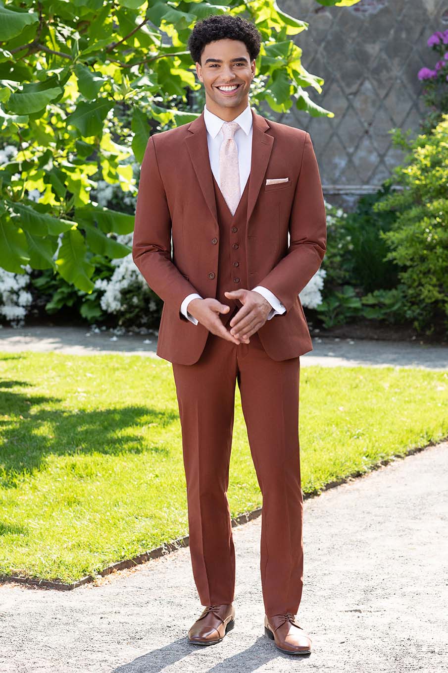 Mark of Distinction "Metro" Rust Suit Jacket (Separates)