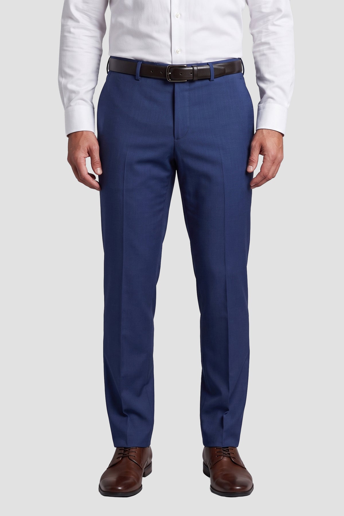 Allure Men "Mayfair" Blue Luxury Stretch Blend Suit Pants