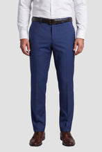 Allure Men "Mayfair" Blue Luxury Stretch Blend Suit Pants