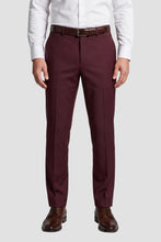Allure Men "Mayfair" Burgundy Luxury Stretch Blend Suit Pants