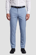 Allure Men "Mayfair" Light Blue Luxury Stretch Blend Suit Pants