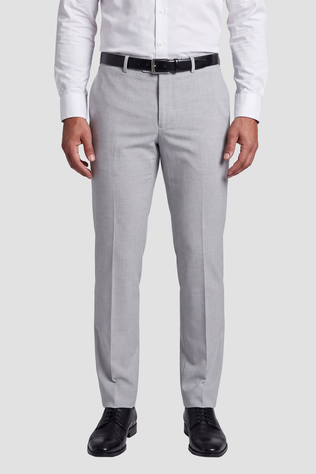 Allure Men "Mayfair" Light Grey Luxury Stretch Blend Suit Pants
