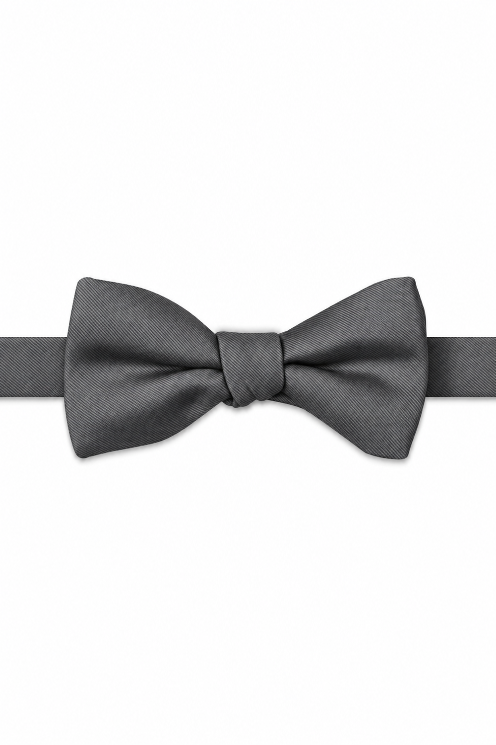 Mercury Modern Solid Bow Tie - pre-tied bow tie, front view