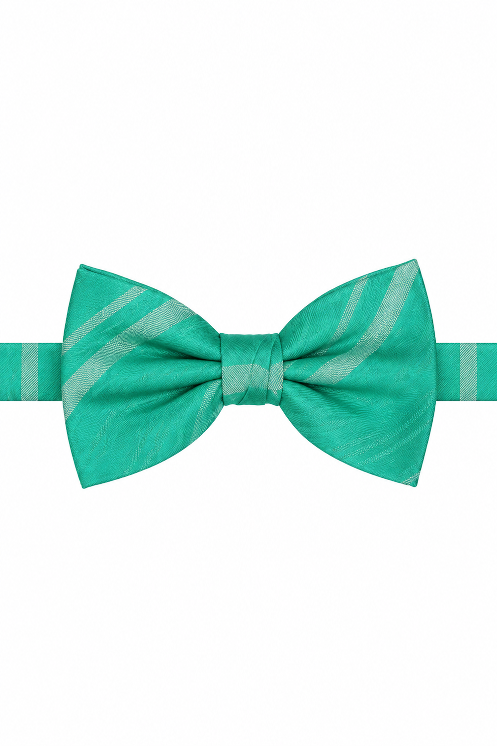 Cardi Pre-Tied Mermaid Striped Satin Bow Tie