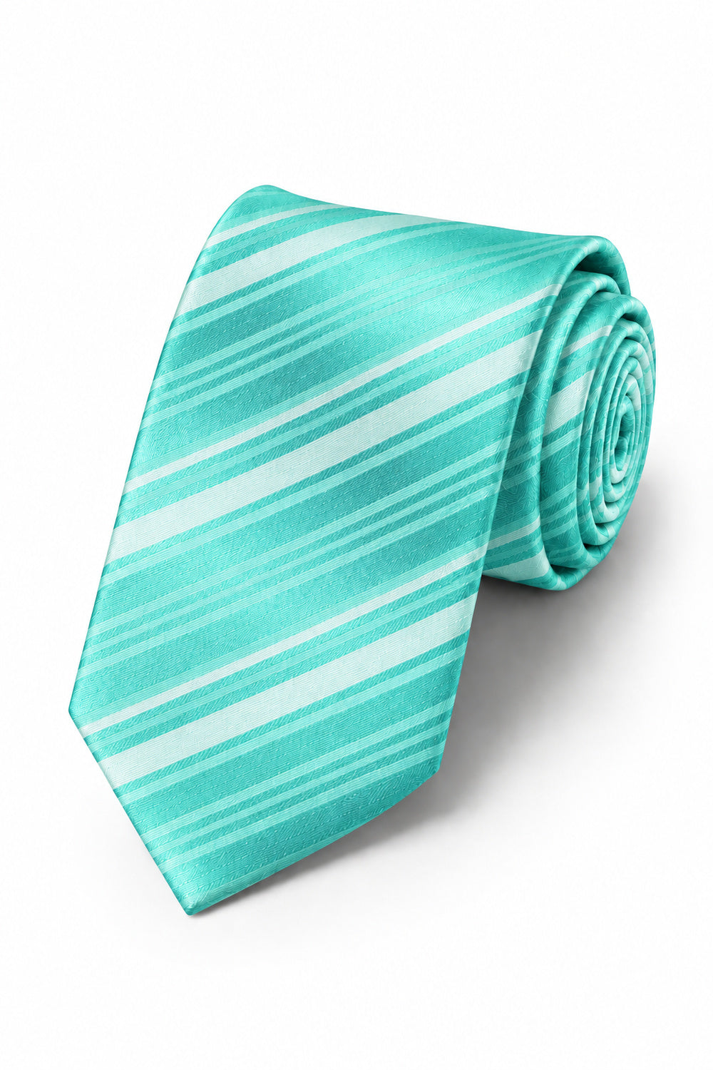 Cardi Mermaid Striped Satin Necktie