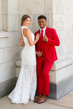 Mark of Distinction "Metro" Red Suit Jacket (Separates)