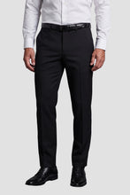 Mark of Distinction "Metro" Black Luxury Wool Blend Suit Pants