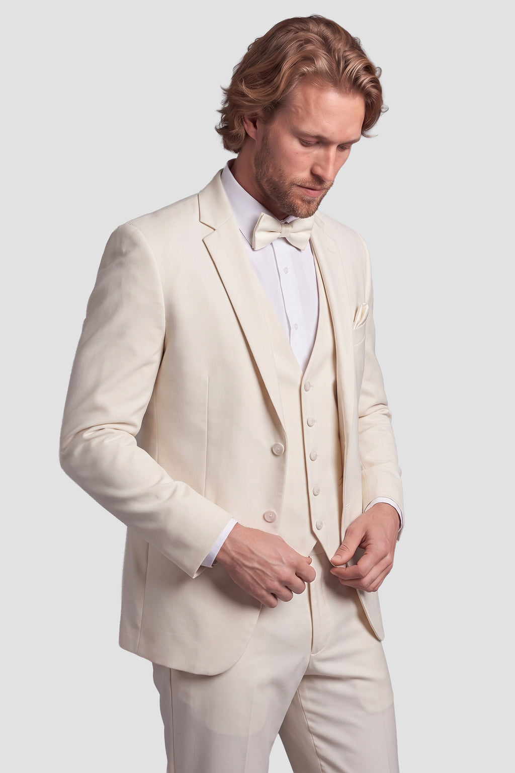 Mark of Distinction "Metro" Creme Suit Jacket (Separates)