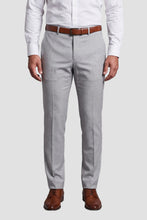 Mark of Distinction "Metro" Light Grey Luxury Wool Blend Suit Pants