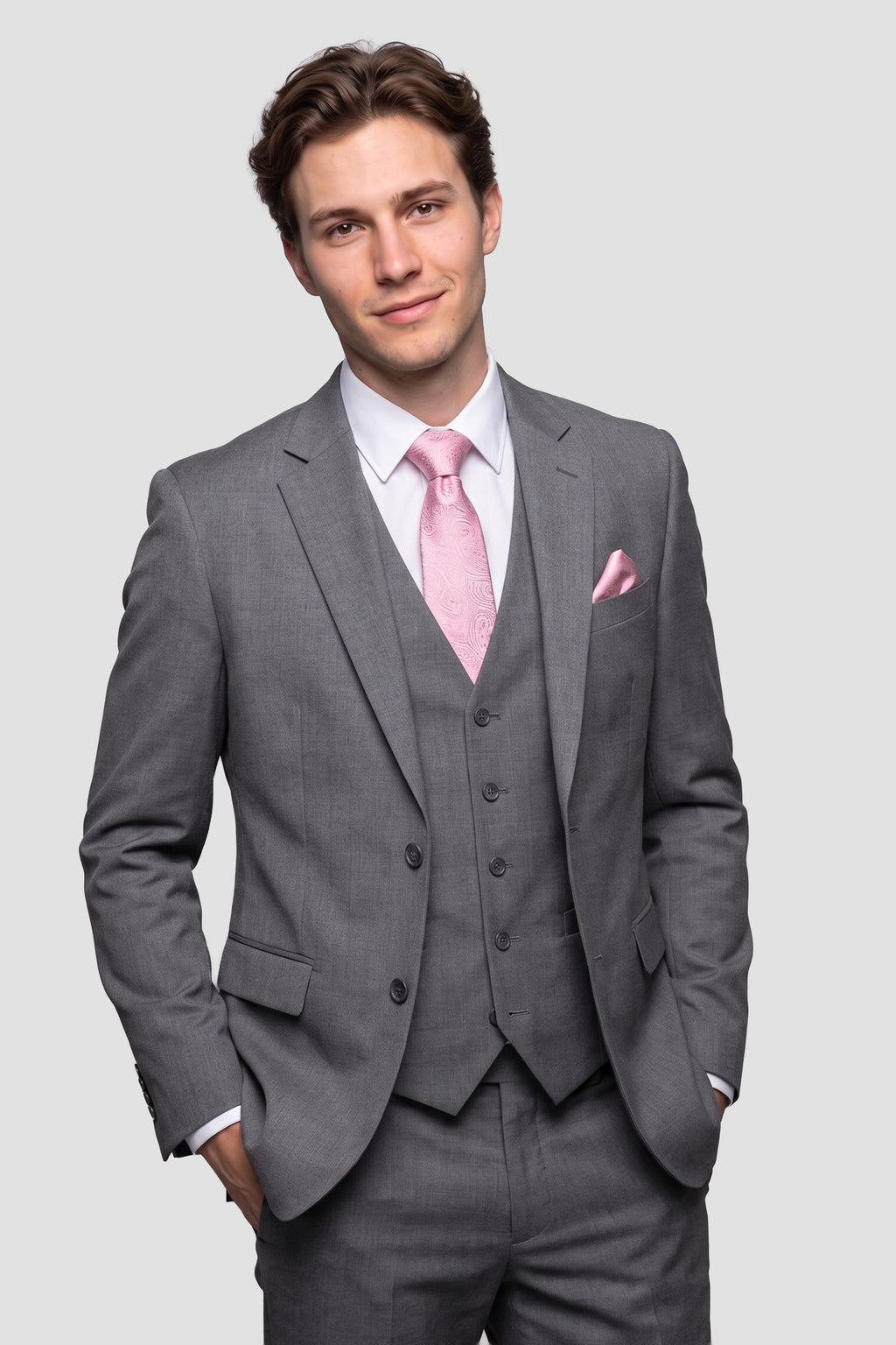 Mark of Distinction "Metro" Medium Grey Suit Jacket (Separates)