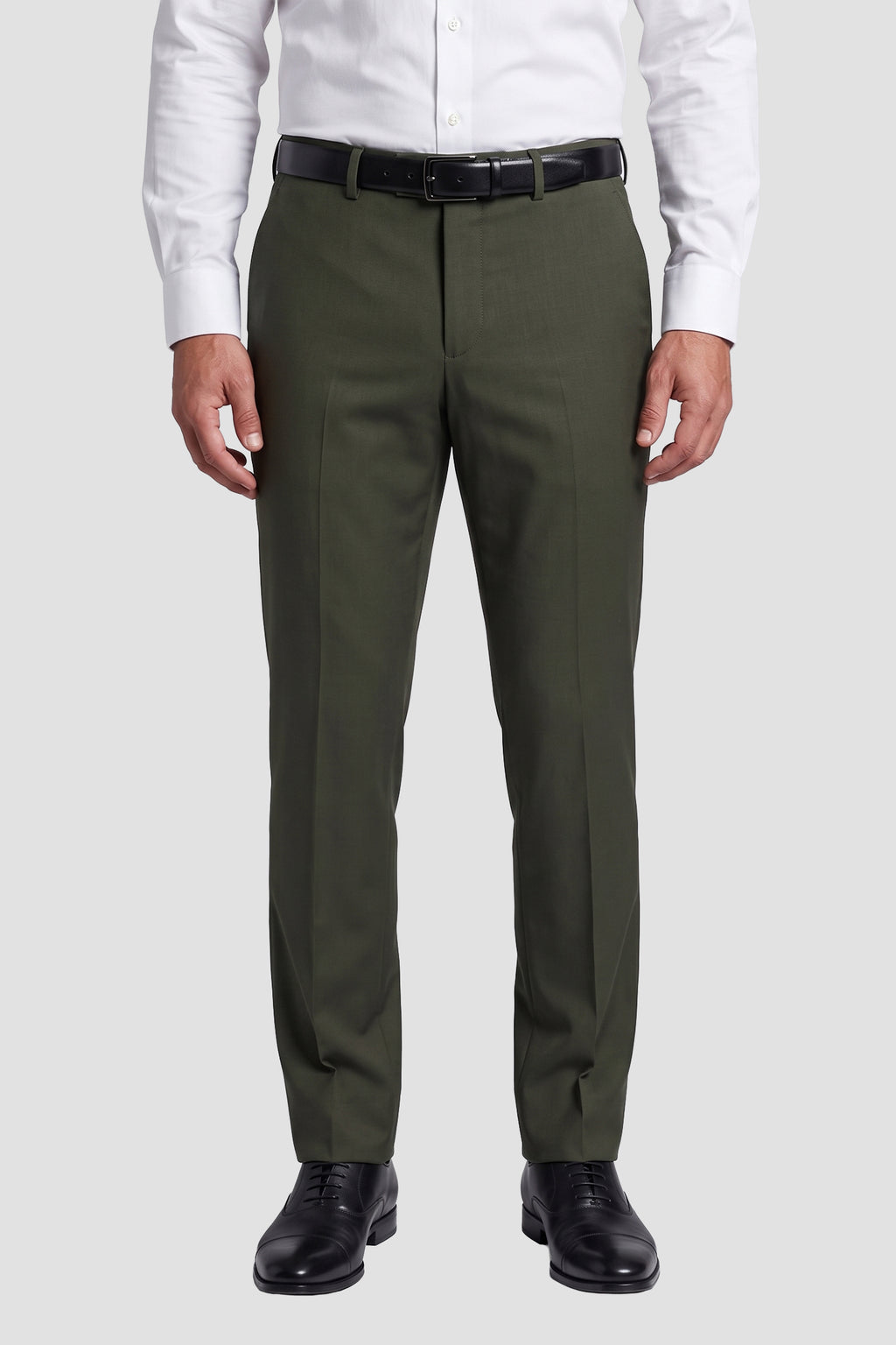 Mark of Distinction "Metro" Olive Green Luxury Blend Suit Pants