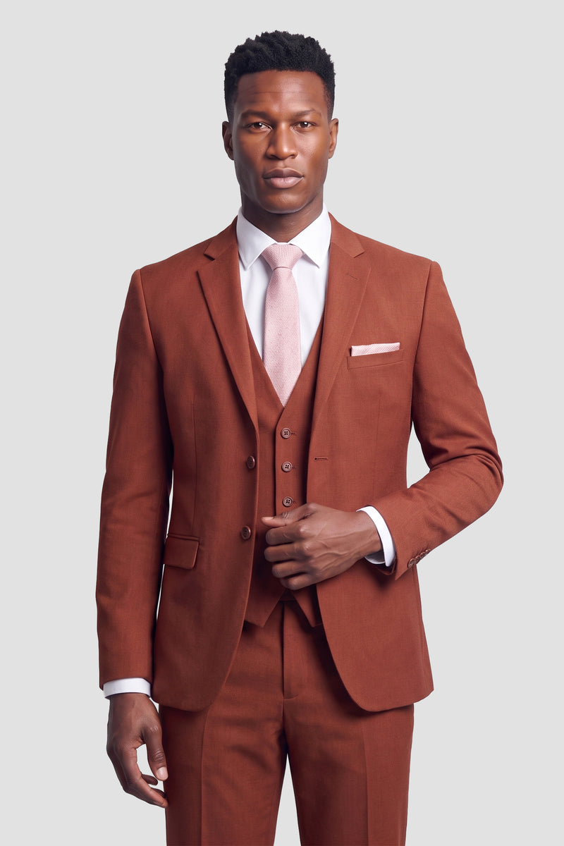 Mark of Distinction "Metro" Rust Suit Jacket (Separates)
