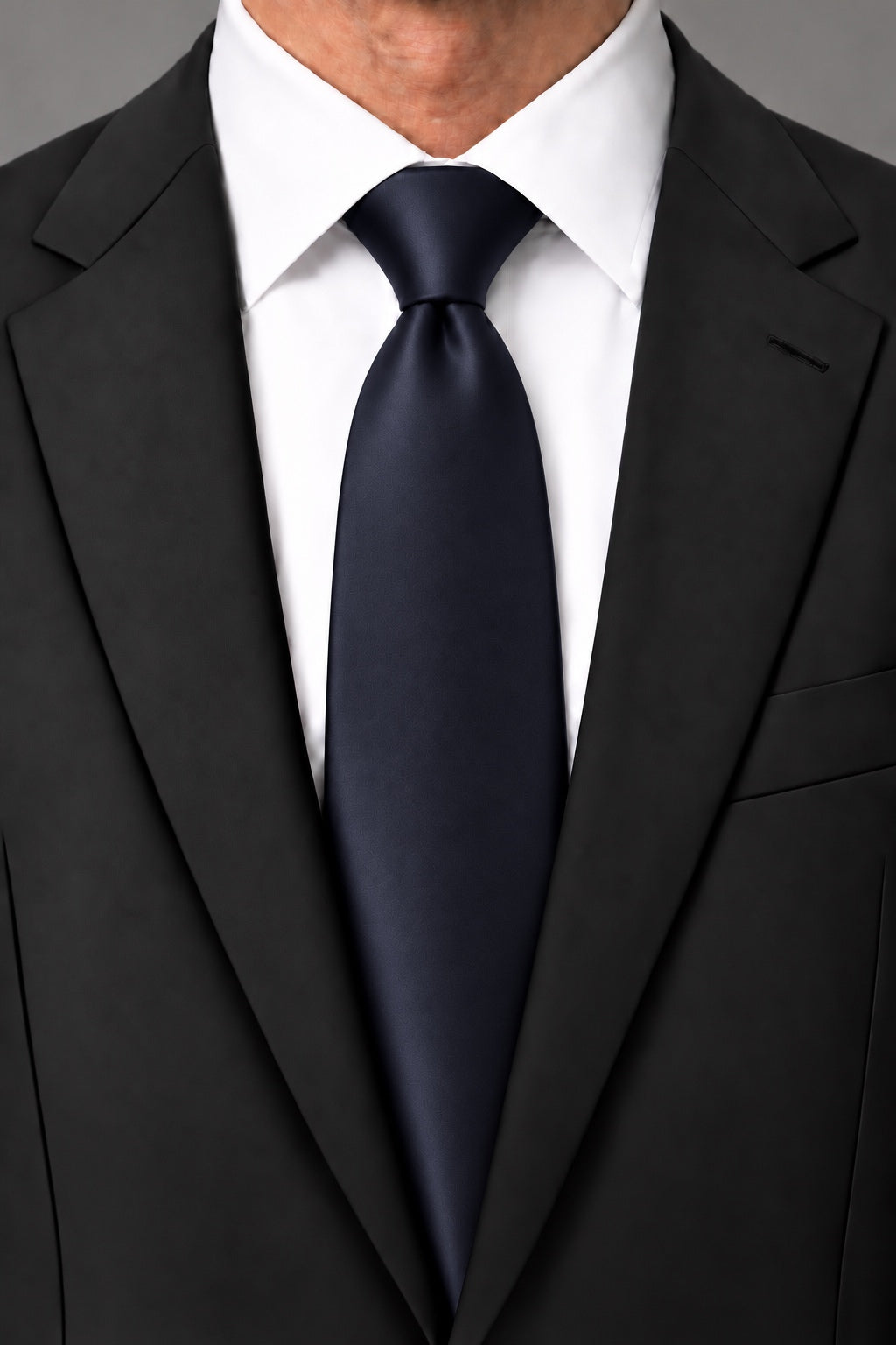 Cardi Midnight Luxury Satin Necktie