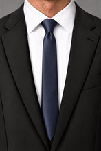 Cardi Midnight Blue Luxury Satin Skinny Necktie