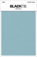 Mist Luxury Satin fabric swatch card