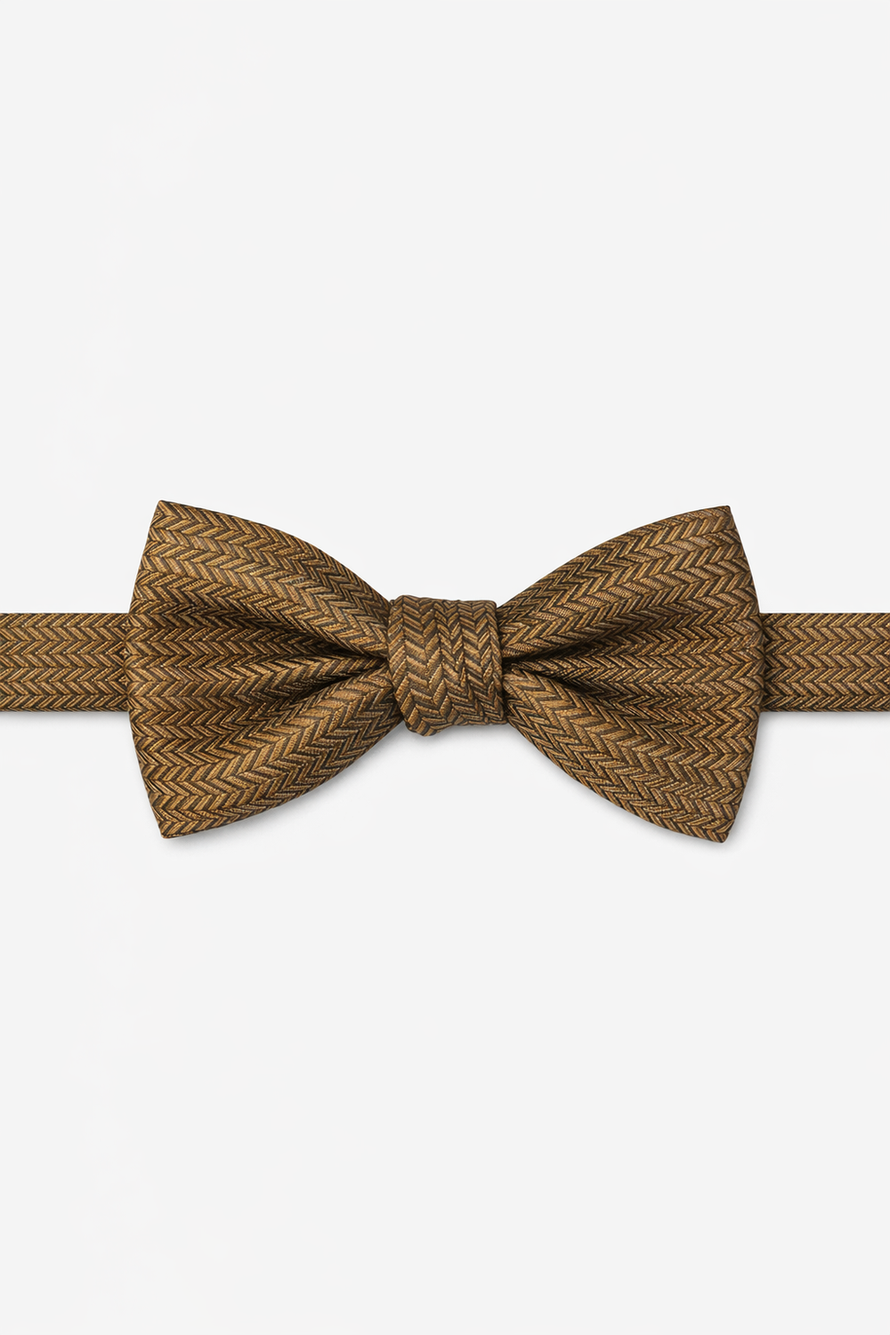 Cardi Mocha Herringbone Bow Tie