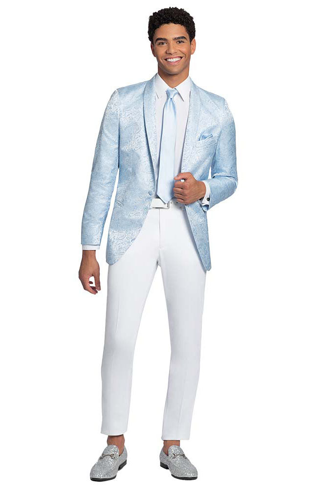 Mark of Distinction "Aries" Wedgewood Paisley Shawl Tuxedo Jacket (Separates)