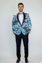 "Monte Carlo" Blue Tuxedo Jacket