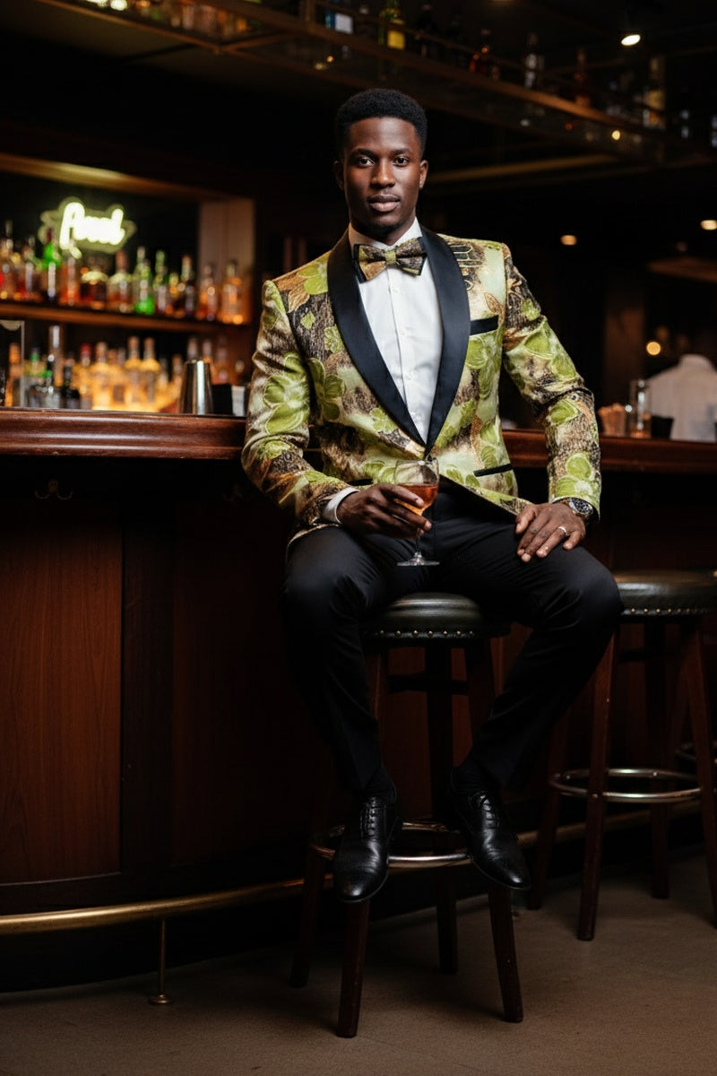 Xander Xiao "Monte Carlo" Green Tuxedo Jacket