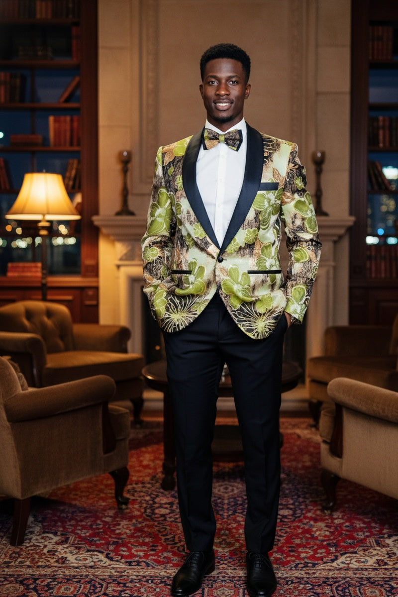 Xander Xiao "Monte Carlo" Green Tuxedo Jacket
