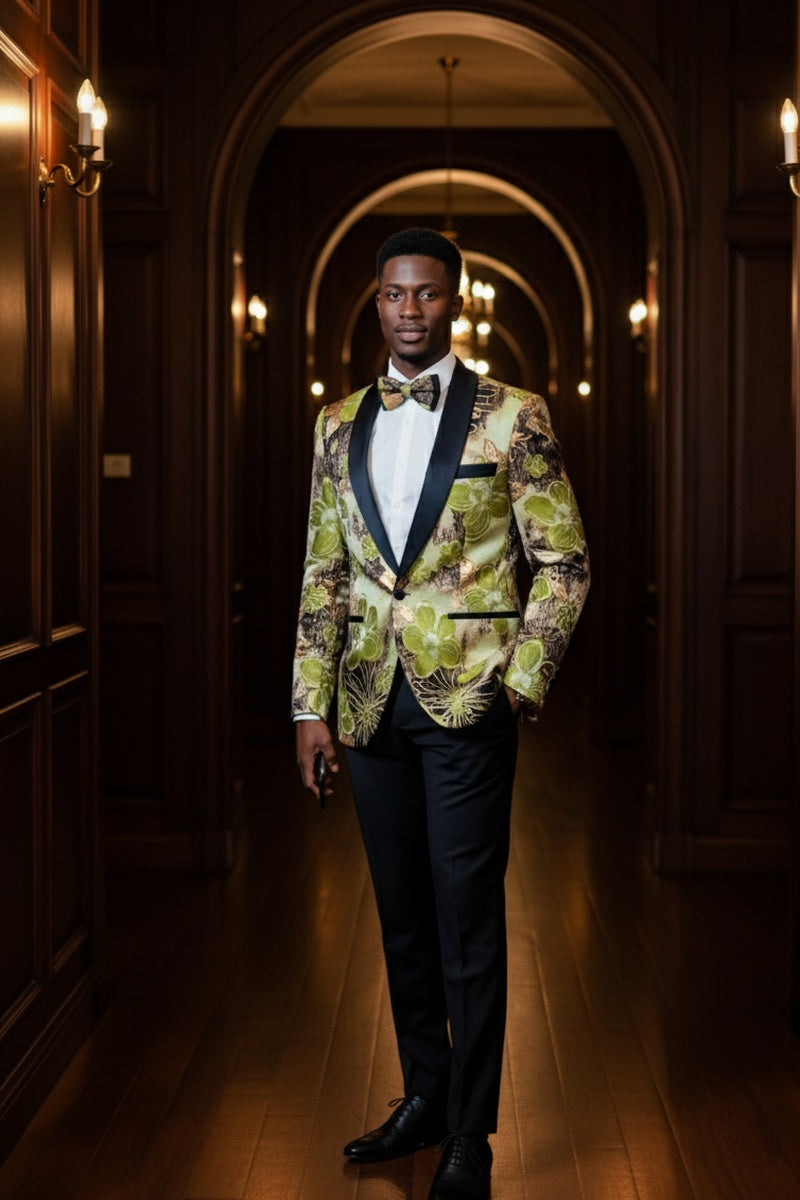 Xander Xiao "Monte Carlo" Green Tuxedo Jacket