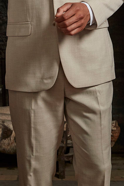 Couture 1910 "Monte" Tan Plain Front Pants