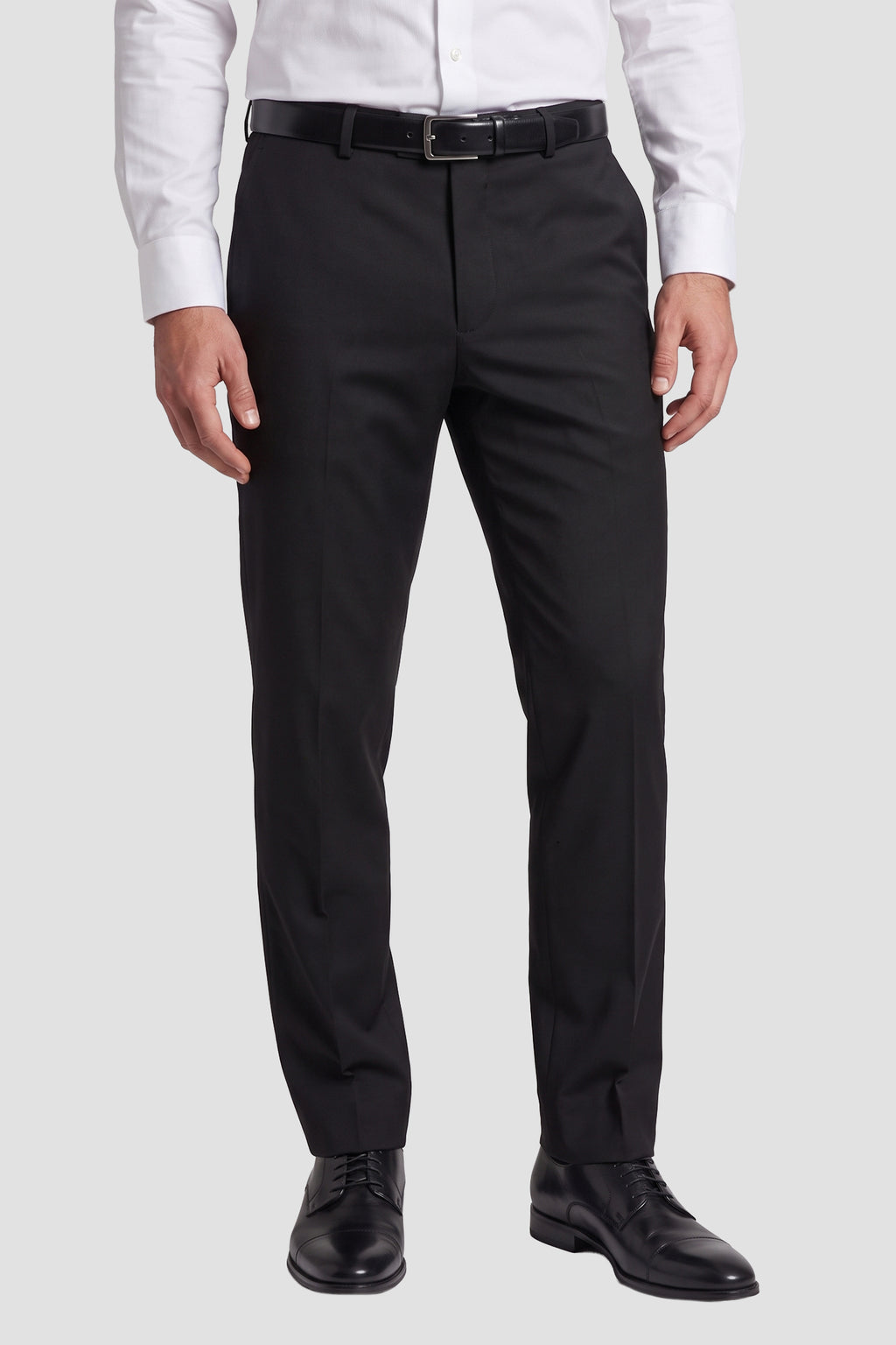 Couture 1910 "Monte" Black Plain Front Pants