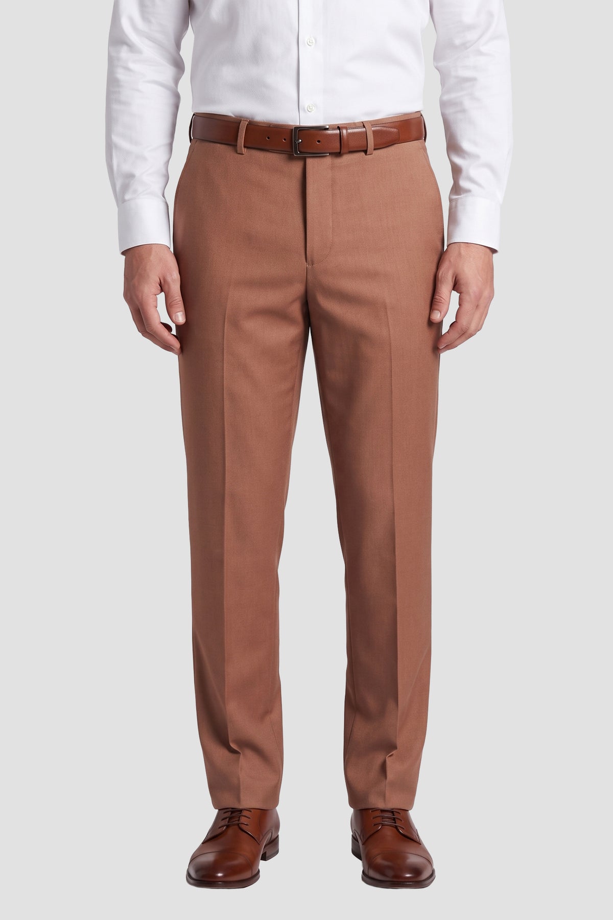 Couture 1910 "Monte" Camel Plain Front Pants