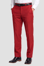 Couture 1910 "Monte" Red Plain Front Pants