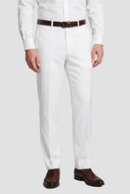 Couture 1910 "Monte" White Plain Front Pants