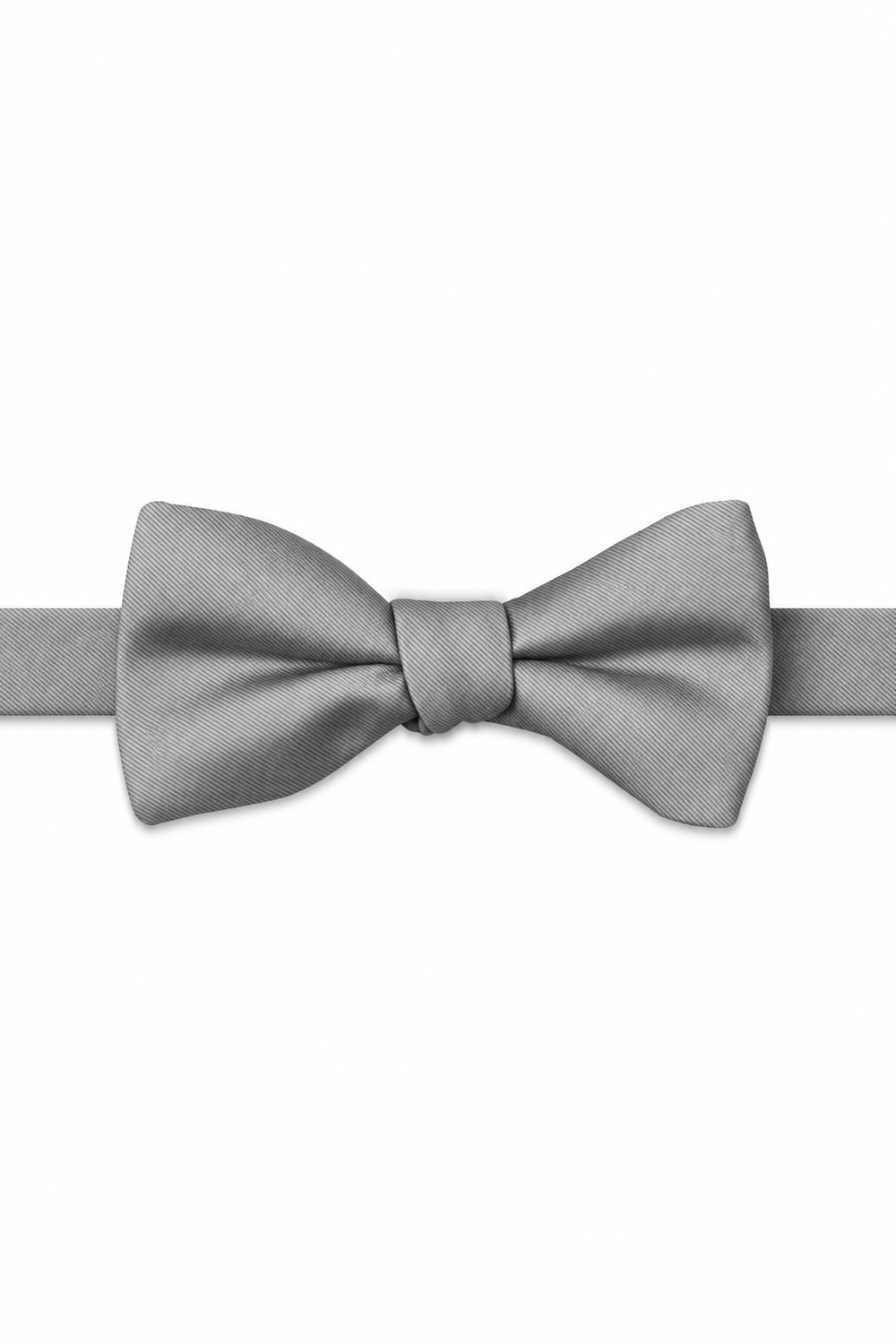 Moonlight Modern Solid Bow Tie - pre-tied bow tie, front view