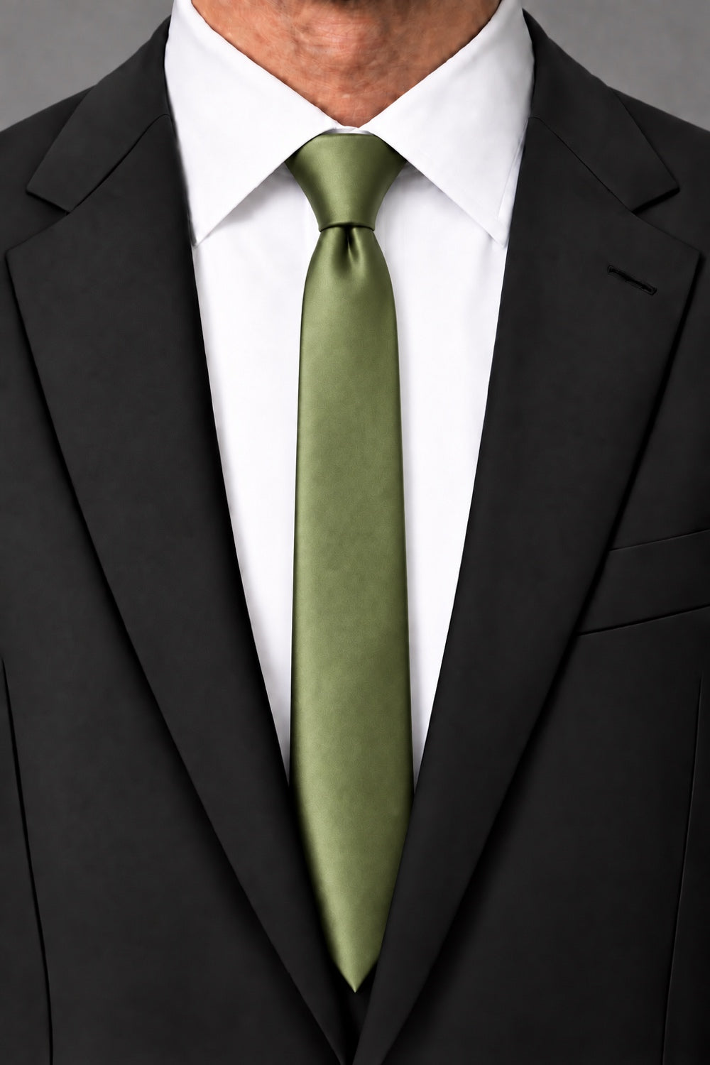 Cardi Moss Luxury Satin Skinny Necktie