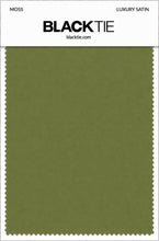 Moss Luxury Satin fabric swatch card