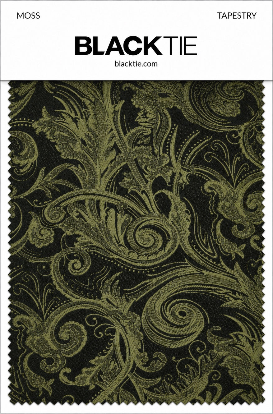 Cardi Moss Tapestry Necktie