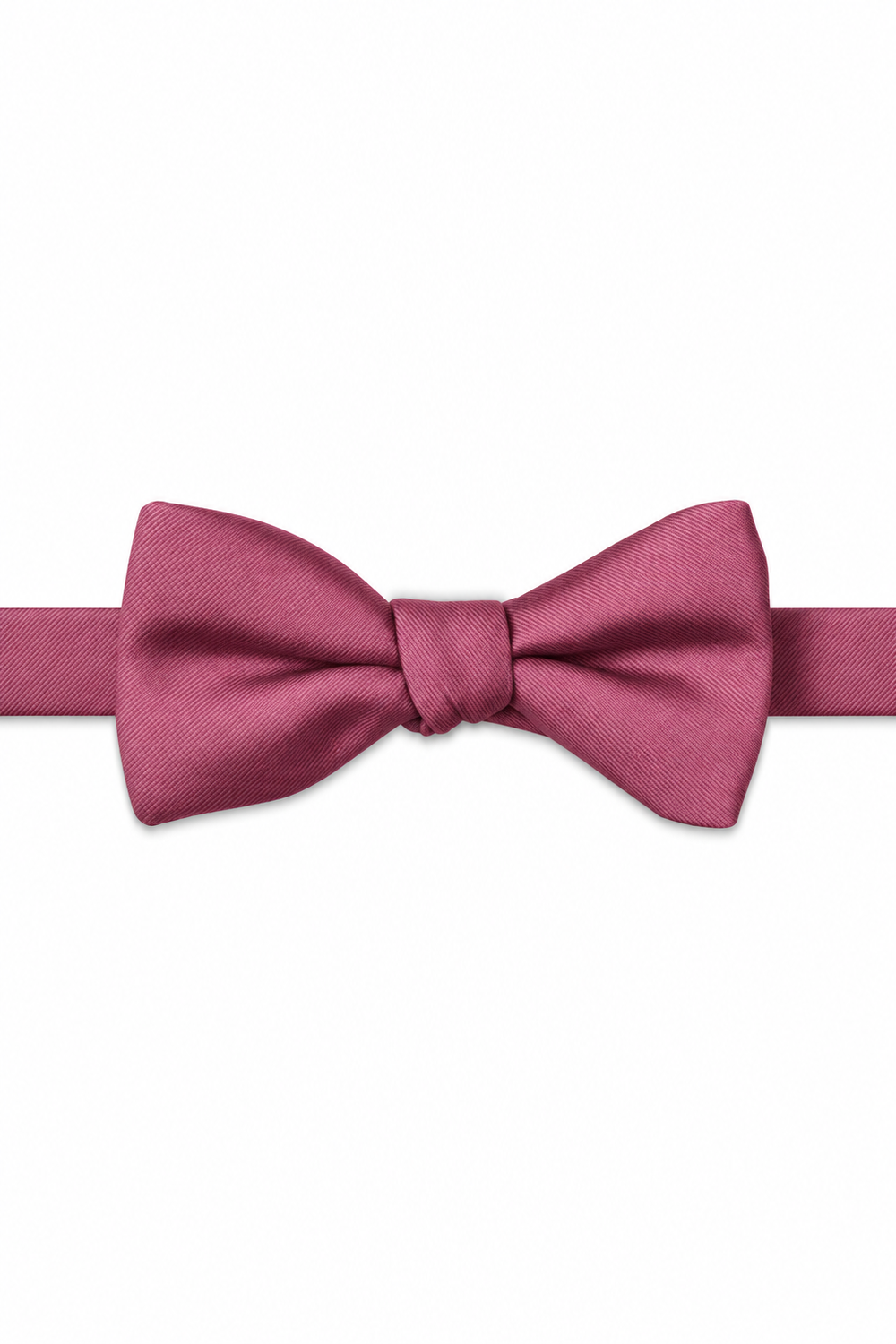 Mulberry Modern Solid Bow Tie - pre-tied bow tie, front view