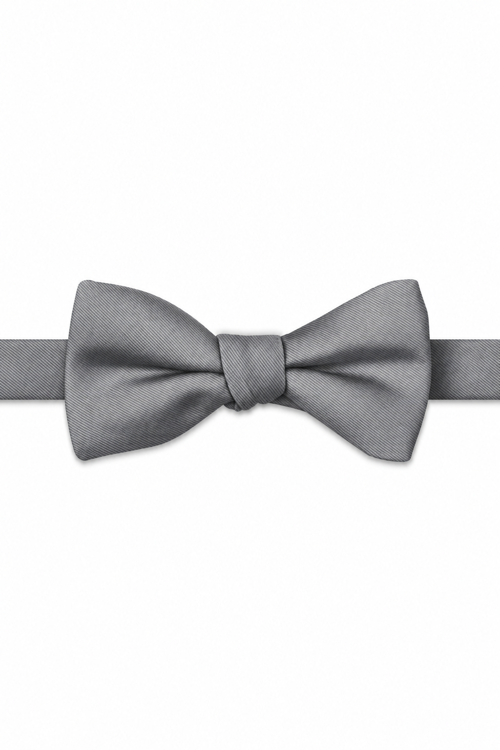 Mystic Modern Solid Bow Tie - pre-tied bow tie, front view