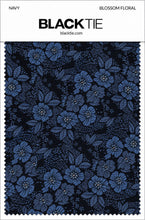 Ted Stanford Navy Blossom Floral Necktie