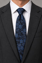 Ted Stanford Navy Blossom Floral Necktie