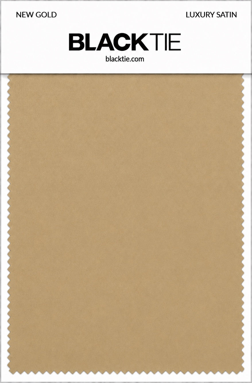 Gold Luxury Satin fabric swatch card