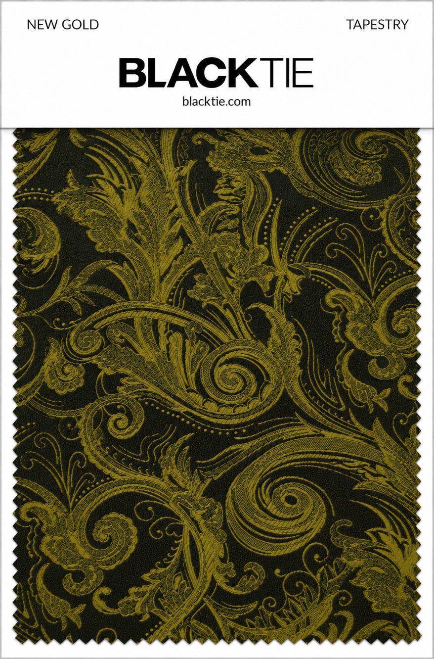 Cardi New Gold Tapestry Necktie