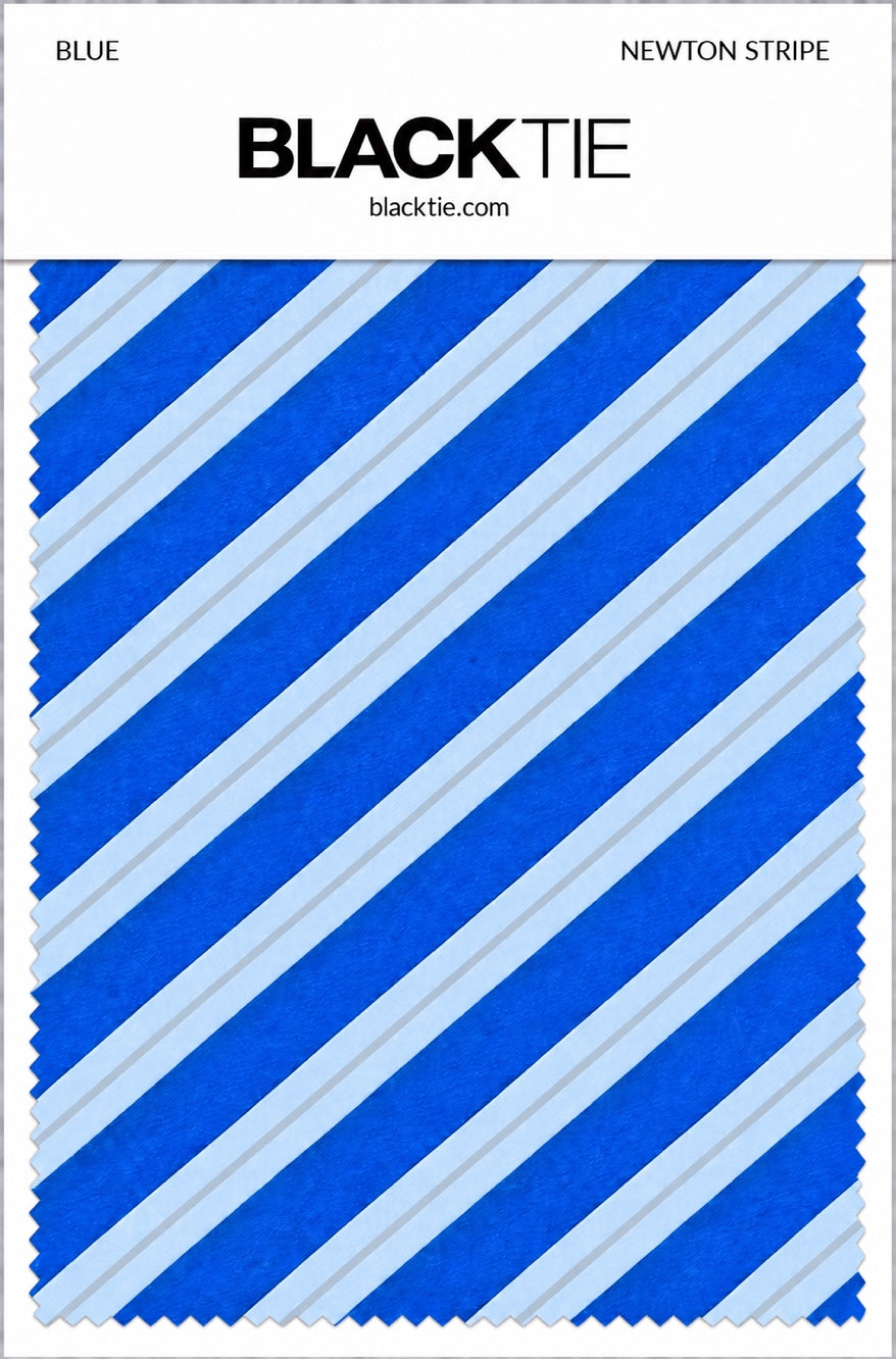 Cardi Blue Newton Stripe Necktie