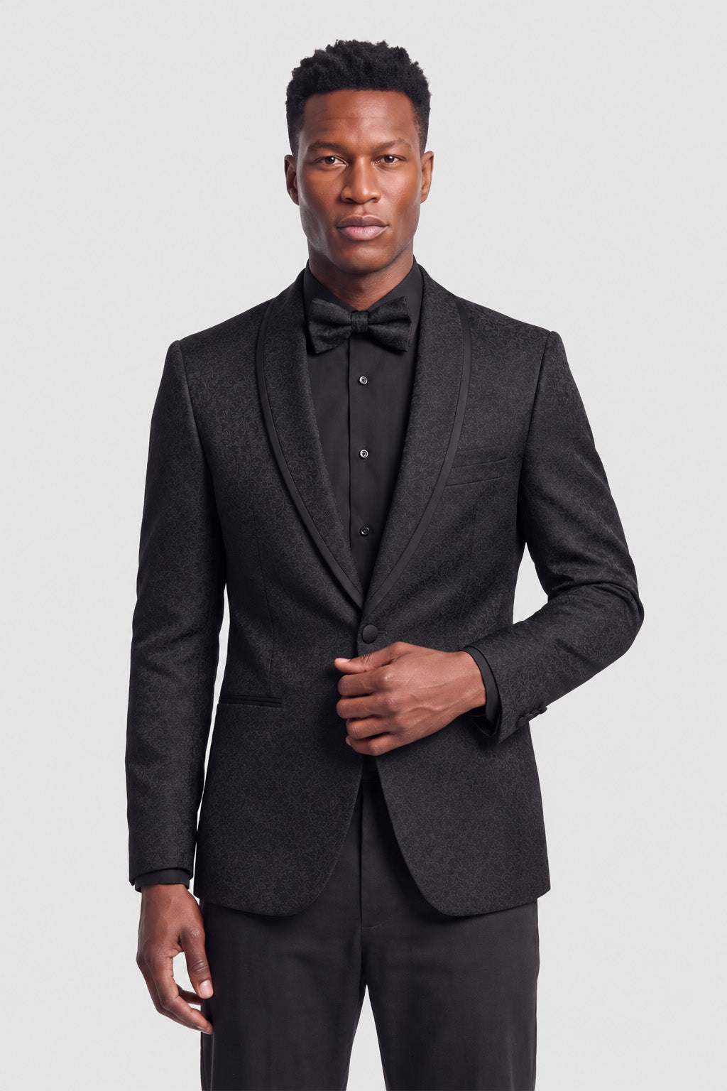 Ted Stanford "Night Vine" Black Shawl Tuxedo Jacket (Separates)