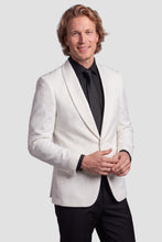 Ted Stanford "Night Vine" Diamond White Shawl Tuxedo Jacket (Separates)