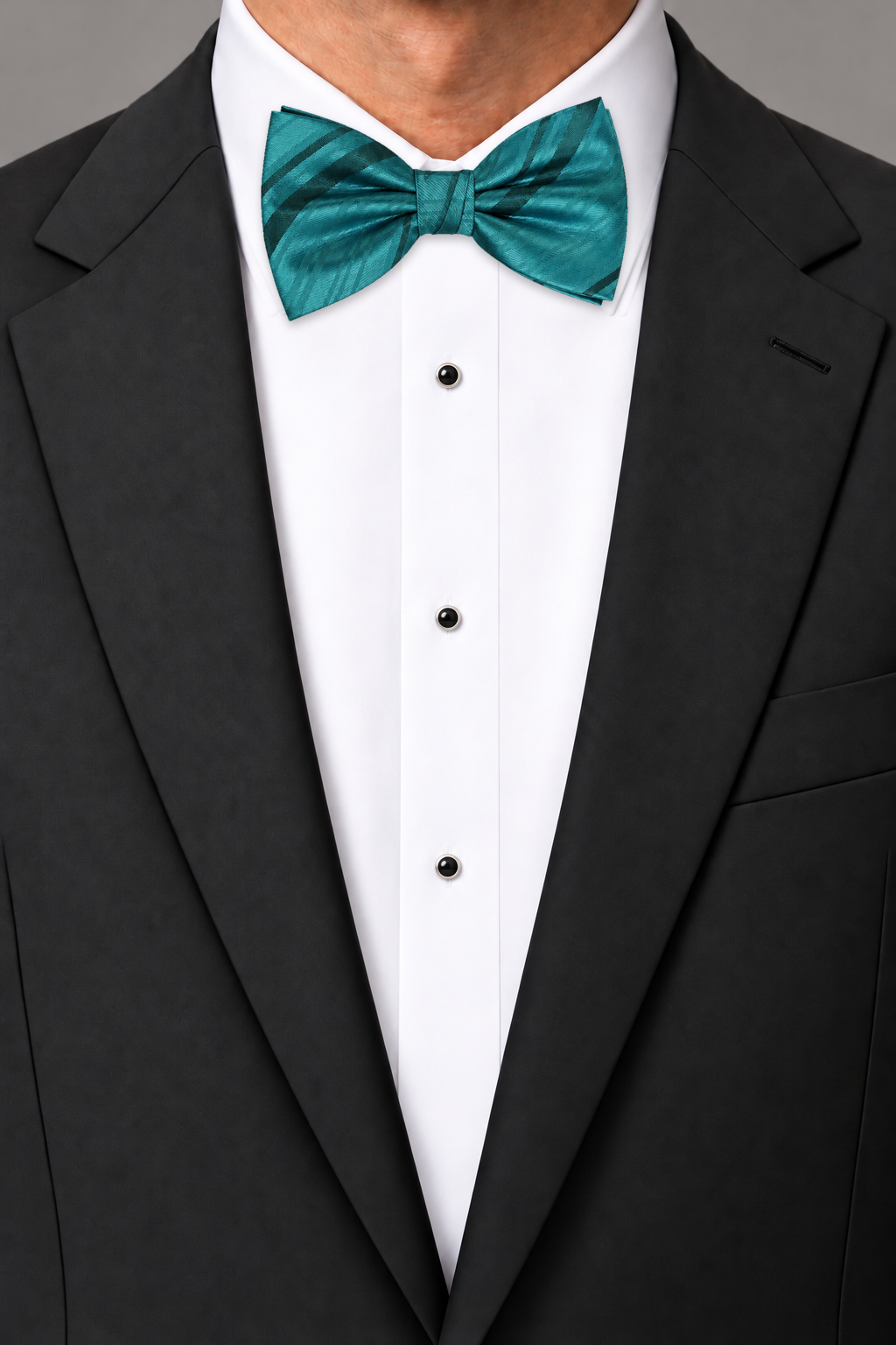 Cardi Oasis Striped Satin Bow Tie