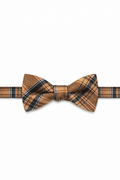 Cardi Pre-Tied Orange Madison Plaid Bow Tie
