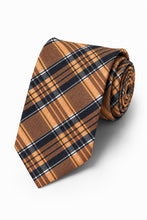 Cardi Orange Madison Plaid Necktie