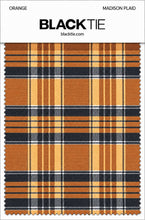 Cardi Orange Madison Plaid Necktie