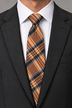 Cardi Orange Madison Plaid Necktie