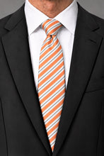 Cardi Orange Newton Stripe Necktie